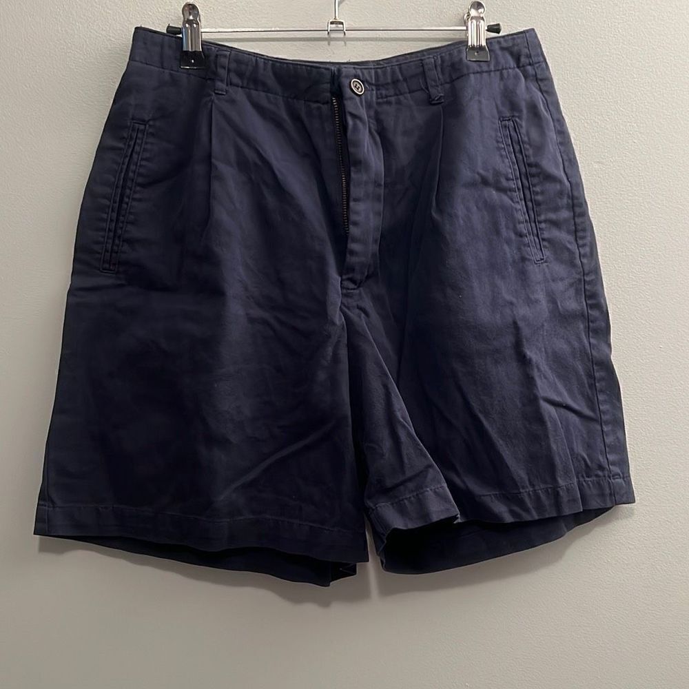 Casual Corner Women's Navy Cotton Chino Shorts